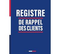 Registre De Rappel Des Clients: Permet De Recontacter Le Public Ayant Fréquenté Un Endroit Pour Café, Restaurant, Musée Et Tout Autre Lieu Public