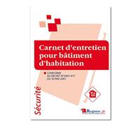 Registre de sécurité - Carnet d'entretien pour batîment d'habitation - P017