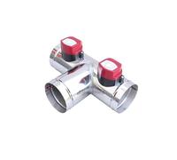 Registre de ventilation motorisé en acier inoxydable Vanne conduit air | Registre motorisé en acier inoxydable pour conduit air OD51-150mm AC 220V 110V DC12V DC24V(OD63MM)