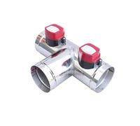 Registre de ventilation motorisé en acier inoxydable vanne conduit d'air | Vanne motorisée en acier inoxydable pour conduit d'air AC220V AC110V DC12V DC24V 51-150mm(OD125MM)