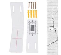 Registre de vérification des fentes,Ligne Graduée en L Acrylique,Compteur De Fissures | Contrôle des Fentes sur les Intérieur et Extérieur