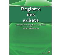 Registre des Achats: Conforme aux obligations comptables des micro-entrepreneurs