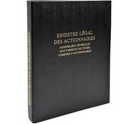Registre des actionnaires Dauphin 942D 26,5 x 32 cm. - Noir - Le dauphin Noir G