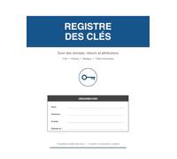 Registre des Clés: Carnet de suivi des remises, retours et attributions de clés et badges - Inventaire, mouvements signés, détenteurs, pertes et reproductions | Grand format 21,6 x 27,9 cm