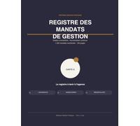 Registre des Mandats de Gestion Immobilière: Registre à numérotation continue pour agents immobiliers et administrateurs de biens - Mandants, biens ... | 200 mandats, 100 pages, 8,5 x 11 po