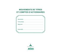 Le Dauphin - Réf. 944D Classeur juridique noir registres légal ACTIONNAIRES - dos 37 mm - 4 anneaux - livré recharge 58 feuillets numérotés mouvement de titres, liste des actionnaires - Format A4