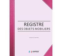 Registre des Objets Mobiliers - Conforme au code pénal: Registre de police pour Antiquaires, brocanteurs, dépôt-vente ou garagiste | 103 pages | ... rose renfort couverture imitation cuir rose