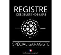 REGISTRE des objets mobiliers spécial garagistes: 121 pages- grand format 21.60 x 27.9- plus de 2100 lignes