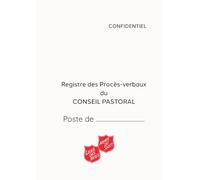 Registre des procès-verbaux du Conseil Pastoral