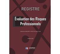 Registre des Risques Professionnels: v5-4 Format large | Registre Unique d'évaluation | Conforme aux articles R4121-1 à R4121-4 du Code du Travail | ... des Salariés | formes géométriques bordeaux