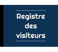Registre des visiteurs: 160 pages numérotées, 1040 entrées - Format 20,96 cm x 15,24 cm