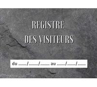 Registre des visiteurs: Carnet pour noter les entrées et sorties des visiteurs d'un établissement, société ou administration l 900 entrées | Format horizontal