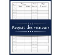 Registre des visiteurs entrées et sorties: Journal des entrées et sorties des visiteurs
