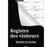 Registre des visiteurs - entrées et sorties : plus de 1000 visites à enregistrer pour les entrées et sorties des visiteurs dans votre administration ou entreprise
