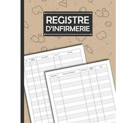 Registre d'infirmerie: Noter Toutes Les Informations Concernant les Soins Prodigués, Carnet de notes pour les infirmières - Grand Format -