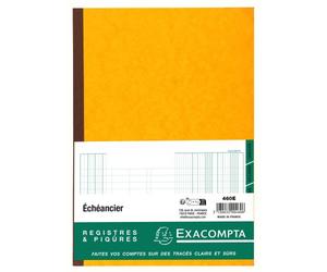 Registre échéancier piqûre 21 x 29,7 cm 80 pages Exacompta