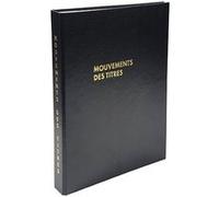 Exacompta – Classeur juridique Réf. 591E Mouvements des titres noir avec 100 feuillets