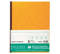 Registre piqûre 4 colonnes Exacompta 4040E