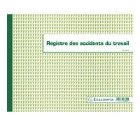 Registre piqûre accidents du travail Exacompta 6619E