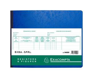 Registre piqûre Actionnaires Exacompta 9400X, 24 x 32 cm 80 pages