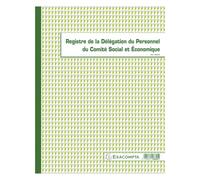 Registre piqûre délégués du personnel CSE Exacompta 6625E - Registres - Bruneau