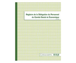 Registre piqûre délégués du personnel CSE Exacompta 6625E - Registres - Bruneau
