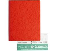 Exacompta Registre piqûre 5 colonnes sur 1 page, 31 lignes, 80 pages