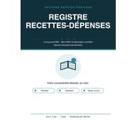 Registre Recettes-Dépenses BNC Orthophoniste: Livre-journal conforme à l'article 99 du CGI - micro-BNC ou déclaration contrôlée - récapitulatifs sur 2 ans, grand format 8,5 x 11