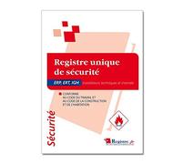 Registre unique de sécurité incendie pour ERP, ERT et IGH - P001
