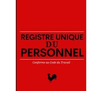 Registre Unique du Personnel: Conforme au Code du Travail - 100 fiches pour gérer et suivre vos ressources humaines | obligatoire pour entreprise et ... 21,59 x 27,94 cm | 8,5 x 11 in | CADEAU