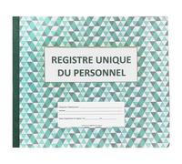 Registre Unique du Personnel (Registre du Personnel) Édition 2025-2026 - Haute Capacité +700 Salariés & Stagiaires - Format A4 Paysage, 100% Conforme au Code du Travail