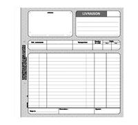 REGISTRES LE DAUPHIN Carnet de bons de livraison Manifold, trois exemplaires, 50 feuilles tripli sans carbone, 210 x 210 mm