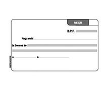 REGISTRES LE DAUPHIN Manifold autocopiant ''Reçu'', double exemplaires 18x10,5 cm, 50 pages