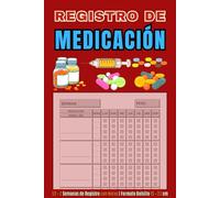 Registro de Medicamentos Pequeño: Cuaderno de Seguimiento Diario de Tratamientos y Prescripciones | 52+2 Semanas de Registro con Notas | 120 Páginas | Libro de Bolsillo 15 × 23 cm