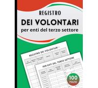 Registro dei Volontari: Per Enti del Terzo Settore | Per la Registrazione di Oltre 400 Volontari | Grande Formato