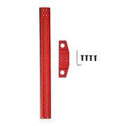 Regla de trazado de ángulo recto PolyGen, construcción de aleación de aluminio con medición precisa de 1 mm, calibre de diseño tipo T para marcado de líneas paralelas de vidrio y (400mm)