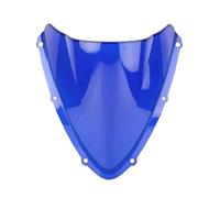 Réglable Brise Moto pour GSXR600 pour GSXR750 pour GSXR 600 pour GSXR 750 pour K8 2008 2009 2010 Déflecteur Pare-Brise Double Bulle Protecteur Pare-Brise(Blue)