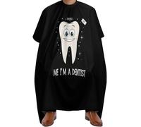 Réglable Cape de Coupe, Croyez-moi, je suis dentiste, Tablier de Barbier nettoyage facile Cape de Barbier pour Coiffeurs Salon Adultes