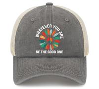 Réglable Casquette Baseball,Anti-Soleil Cap Quoi Que Tu Sois, Sois Le Bon Casual Casquette De Baseball pour Sport Randonnée Sportive