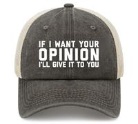Réglable Casquette De Baseball,Chapeau De Golf Si Je Veux Ton Avis Je Te Le Donnerai Anti UV Casquette Baseball pour Cyclisme Sportive Running