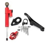 Réglable d'amortisseur de direction Support D'amortisseur De Direction Pour Suzuki Pour SV650 2016-2022 (pas SV650S SV650X SV650N) Ensemble Complet D'amortisseurs De Moto(Red)