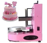 Réglable Gâteau Grattoir Crème Spatule Outil De Cuisson Edges Lisseur Machine Glaçage Gâteau d'anniversaire Semi-Automatique D'épandeur Décoration Crème Niveleur,Pink