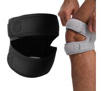 Réglable Genouillère Rotulienne et Ligamentaire, lL'absorption des Chocs Genouillère Sport, Genouillère Arthrose, Genouillère Ortho Rotule Pour Hommes et Femme Coureurs Tennis (Noir)