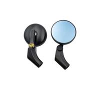 Réglable Mirror Petit Rétroviseur Latéral en Alliage D'aluminium pour Moto Et Scooter pour Kymco Downtown 350 Xciting 400i, Pivotant À 360°.(Noir 1)