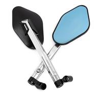 Réglable Mirror Rétroviseur Latéral De Moto pour XL1000V XL700V NT700V XL125V XR230 APE50, Réflecteur Gauche Et Droit(Argent)