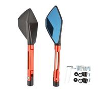 Réglable Mirror Rétroviseur Latéral Gauche Et Droit pour Moto pour Yamaha XJR1300 XJ6 V-Max MT-01 MT-03 TDM900 FZ1 FZ6(Orange)