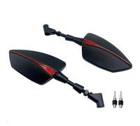 Réglable Mirror Rétroviseur Latéral pour Moto pour BMW R1200GS R1200RT, Vis 8/10 Mm, Pivotant À 360°, Rétroviseur Auxiliaire De Stationnement pour Guidon.(Rouge 3)