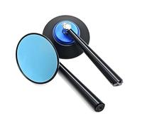 Réglable Mirror Rétroviseur Moto pour Suzuki Bandit 1200 650 Boulevard M109R DRZ 400 Intruder M1500, Réflecteur Gauche/Droit(Bleu)