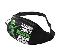 Réglable Sac Banane Taille Les Extraterrestres Ne Croient Pas en Vous Non Plus. Sac Poitrine Unisexe Sacoche Homme Bandouliere pour Vie Quotidienne Outdoor Balade 14X35Cm