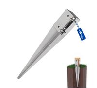 Réglable Support de Poteau à Enfoncer GeZu Impex 100 x 100 x 750 mm Galvanisé à Chaud Douille Enfoncer Piquet Poteau Pieu de Sol